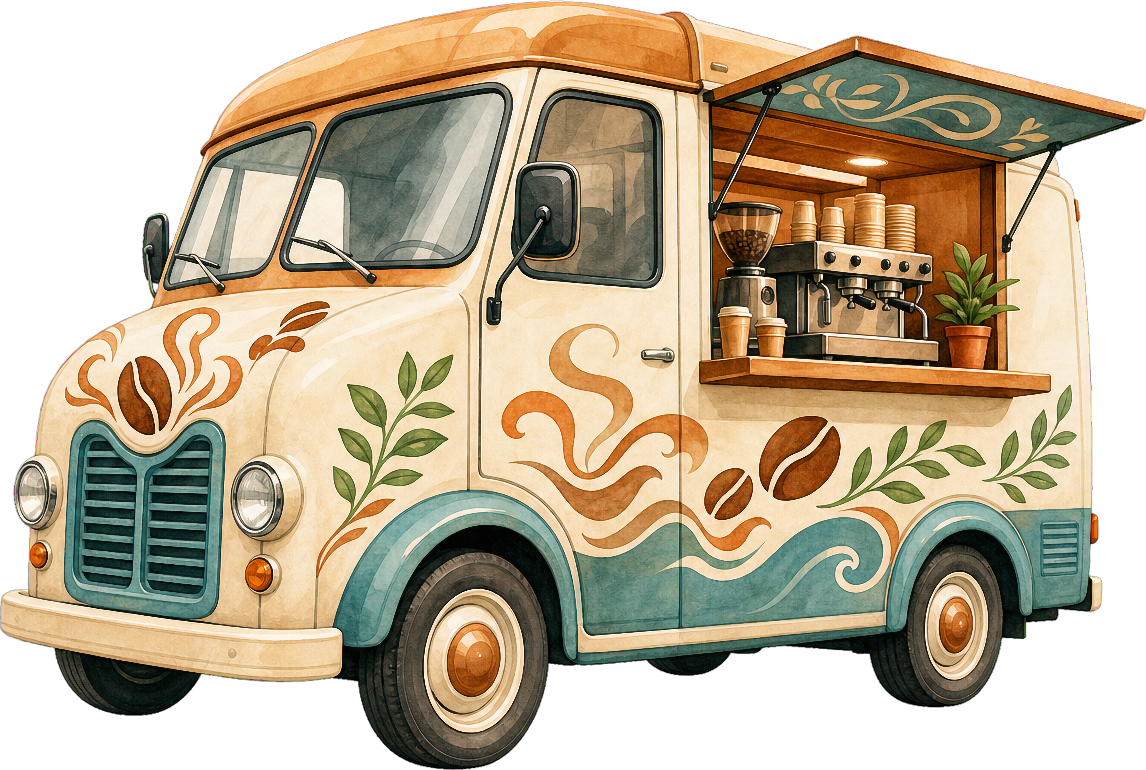 FOOD TRUCK FESTIVAL CLIPART COLLECTION clipart element