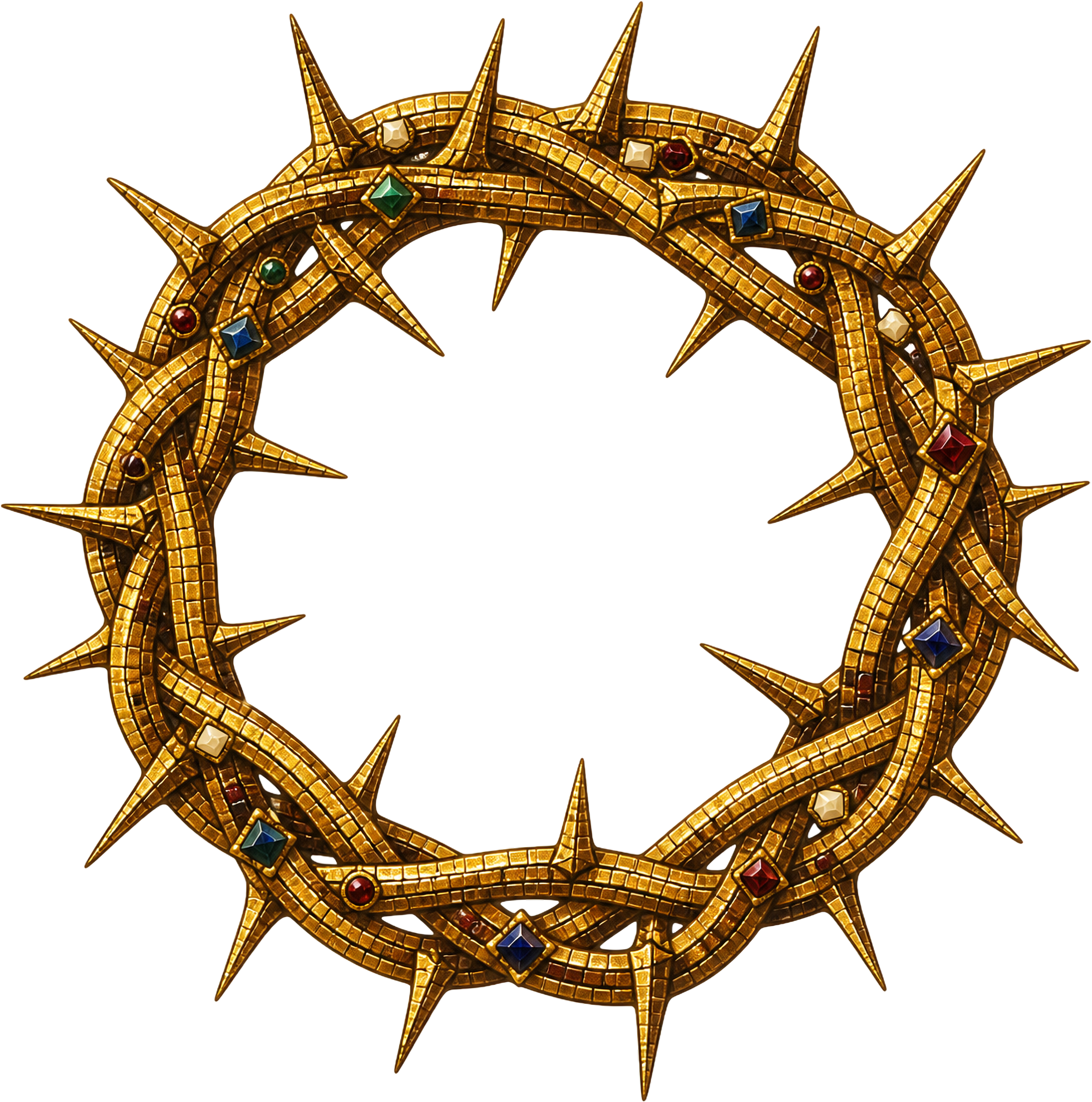 CHRISTIAN SAINTS AND SYMBOLS MOSAICS clipart element